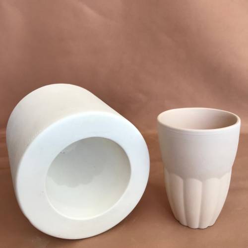 EK058 Alçı Kalıp - Seramik Döküm Kalıbı Ahtapot Bardak 8x12cm - 0