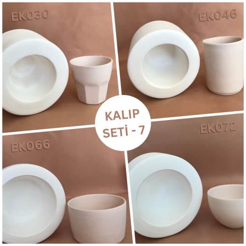 Alçı Kalıp Seti - Fincanlar 7 - 0