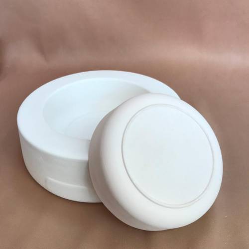 EK075 Alçı Kalıp - Seramik Döküm Kalıbı İnce Sır Ayaklı Alçak Kase 13,5x4cm - 3