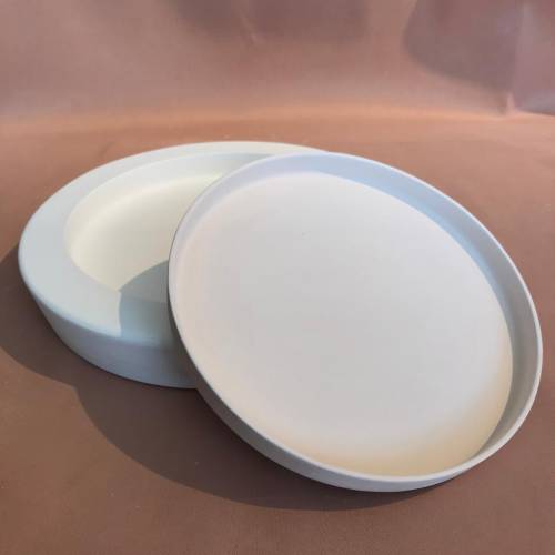 EK122 Alçı Kalıp - Seramik Döküm Kalıbı Yuvarlak Dik Kenarlı Tabak 22cm - 3