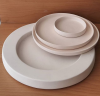 EK128 Alçı Kalıp - Seramik Döküm Kalıbı Yuvarlak Dik Kenarlı Tabak 28cm - Thumbnail (5)