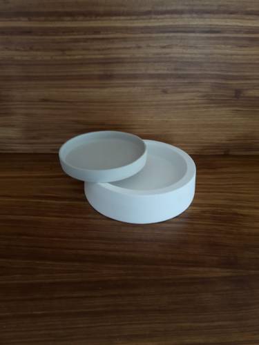 EK216 Alçı Kalıp - Seramik Döküm Kalıbı Yuvarlak Tabak 2x16cm - 1