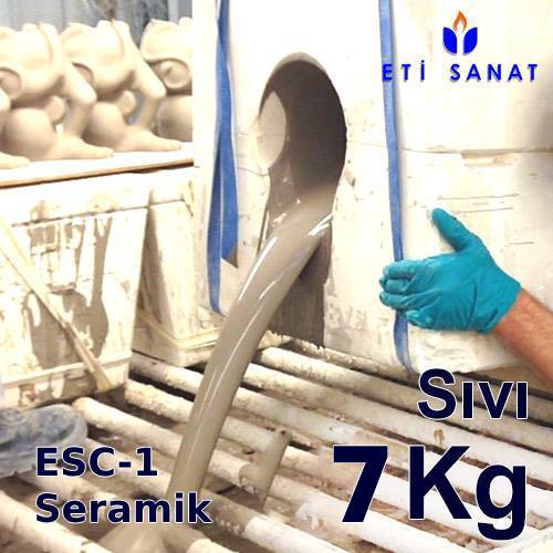 ESC-1 Seramik Kalıba Döküm Çamuru 7 Kg SIVI HAZIR - 0