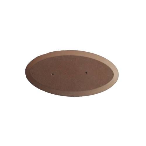 MDF Tabak Kalıbı Oval (Elips) 15x30cm - 0