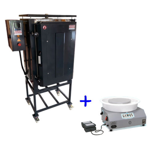 SERAMİK ATÖLYESİ İNDİRİMLİ FIRIN SETİ - 115 litre FIRIN + TORNA - 0