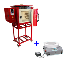 SERAMİK ATÖLYESİ İNDİRİMLİ FIRIN SETİ - 030 litre FIRIN + TORNA