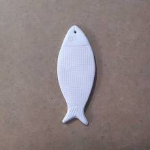 SERAMİK BOYAMA OBJESİ: PÖTİ KARELİ BALIK 20X8 CM