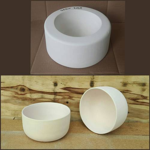 EK040 Alçı Kalıp - Seramik Döküm Kalıbı Sır Ayaksız Derin Kase - 0